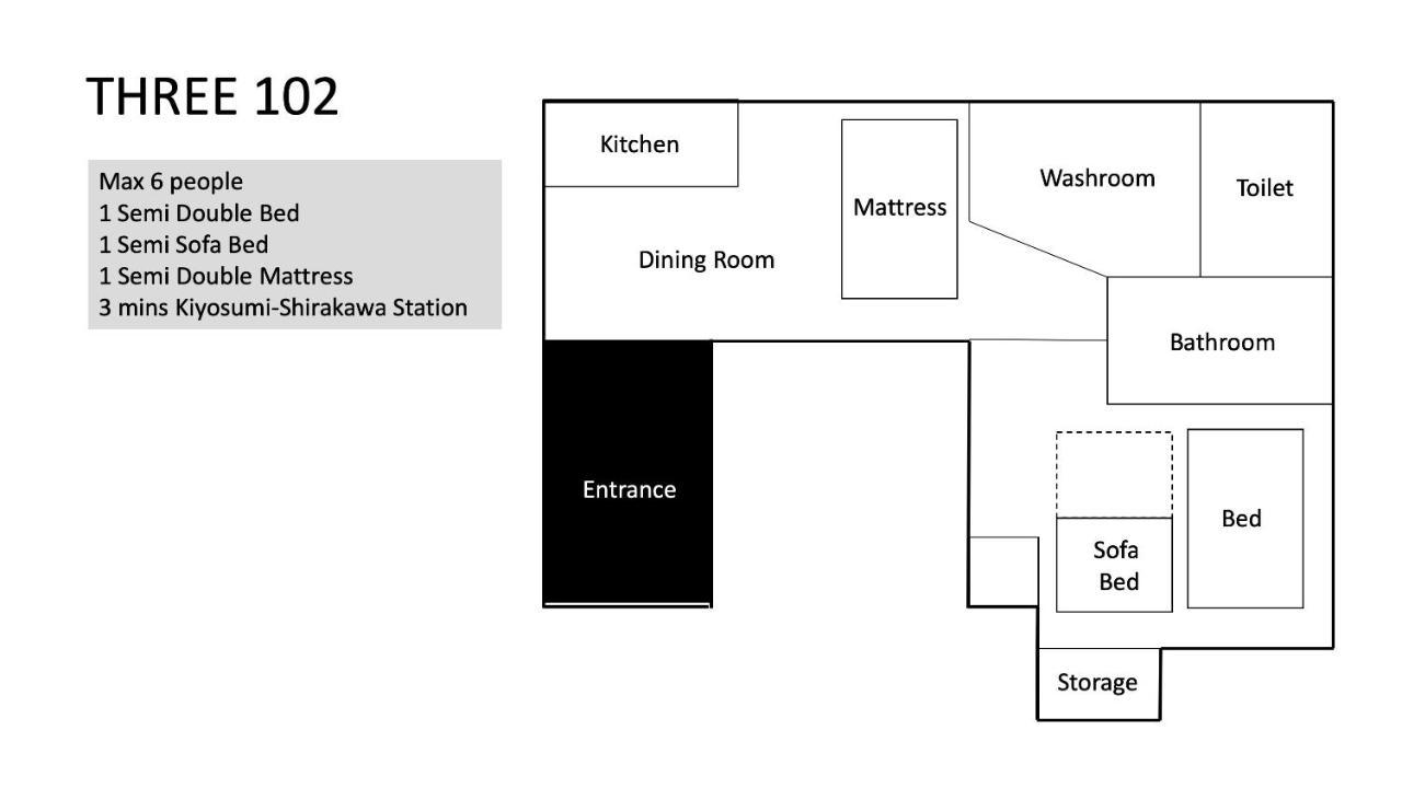 Three Tokyo 102 Apartment Exterior photo